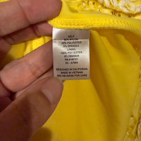 One shoulder bebop yellow summer dress - Picture 6 of 8